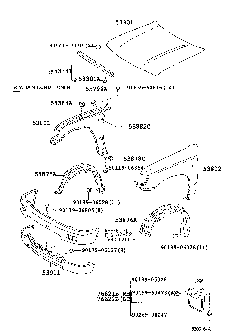 Exploded illustration 530316A