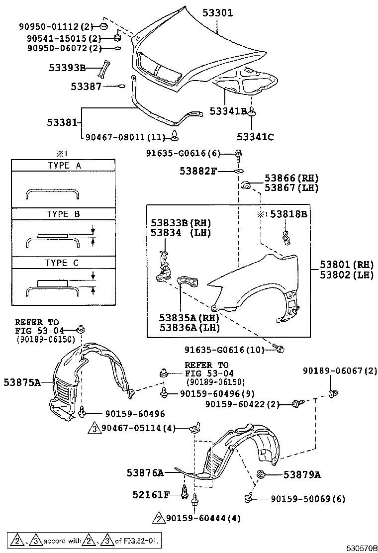 Exploded illustration 530570B