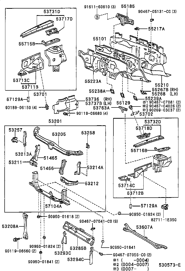 Exploded illustration 530573E