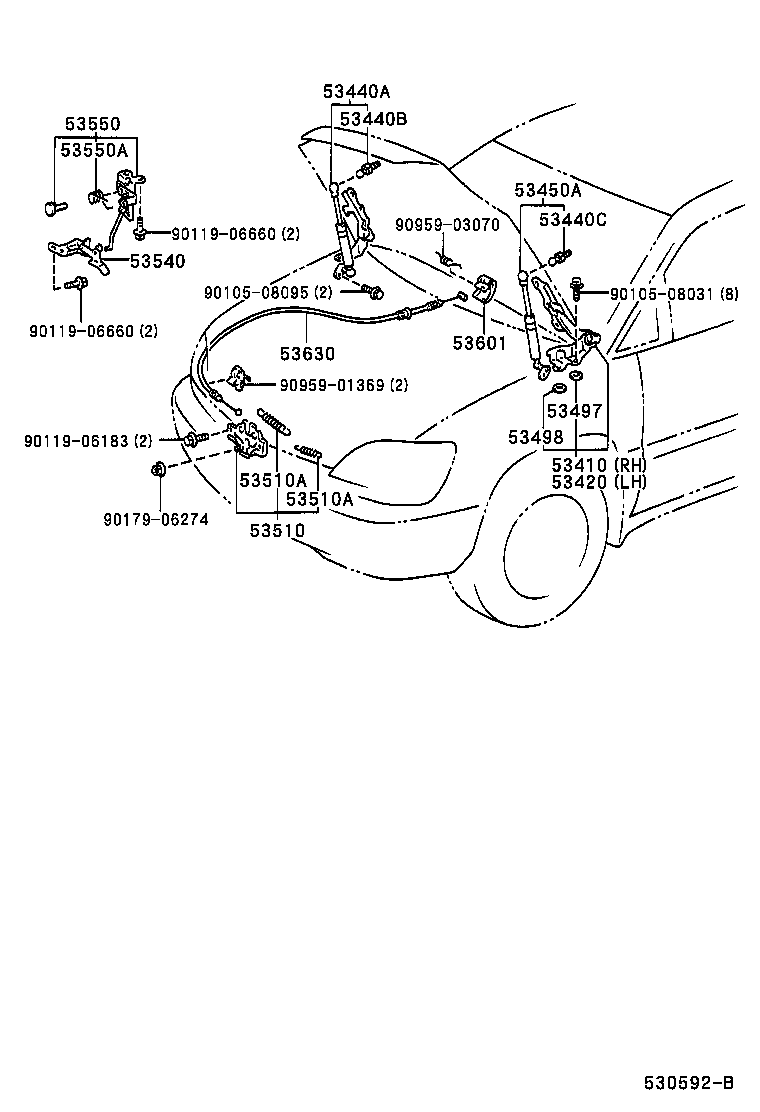 Exploded illustration 530592B