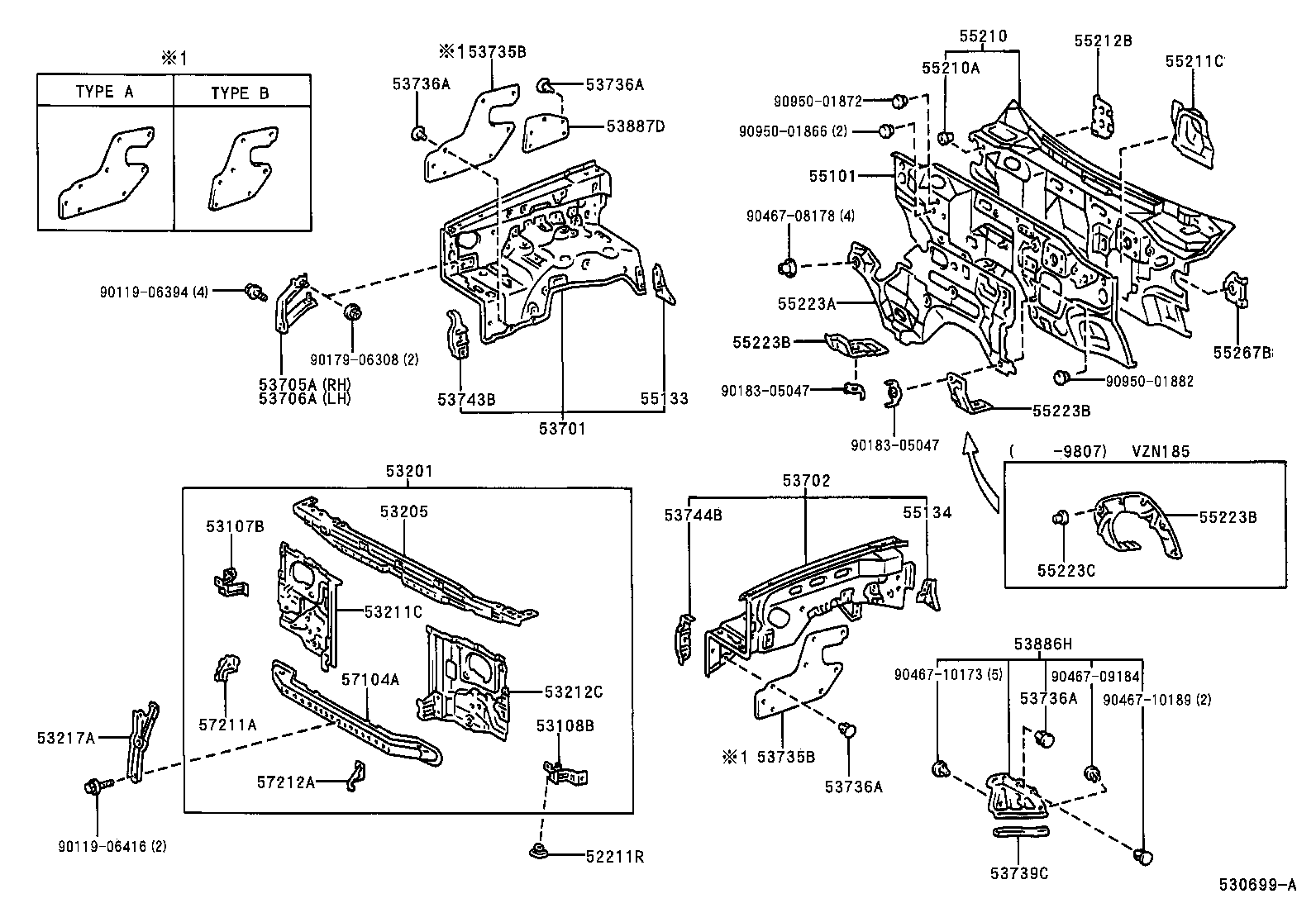 Exploded illustration 530699A