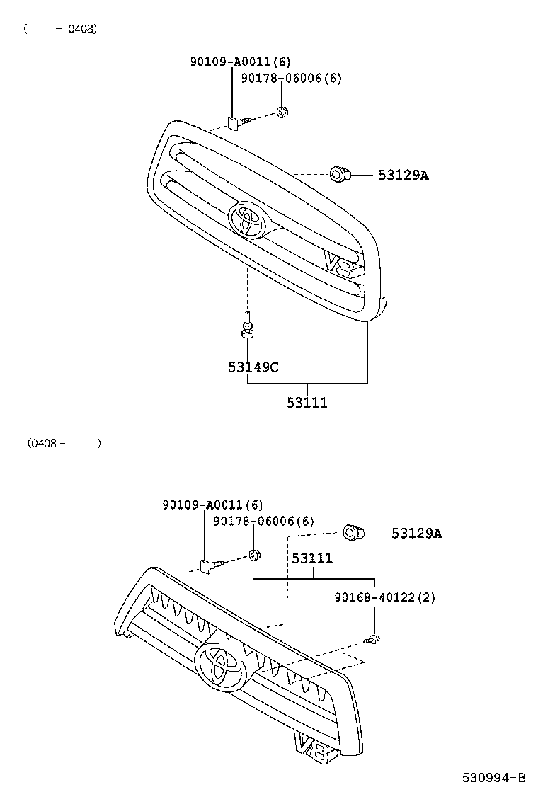 Exploded illustration 530994B
