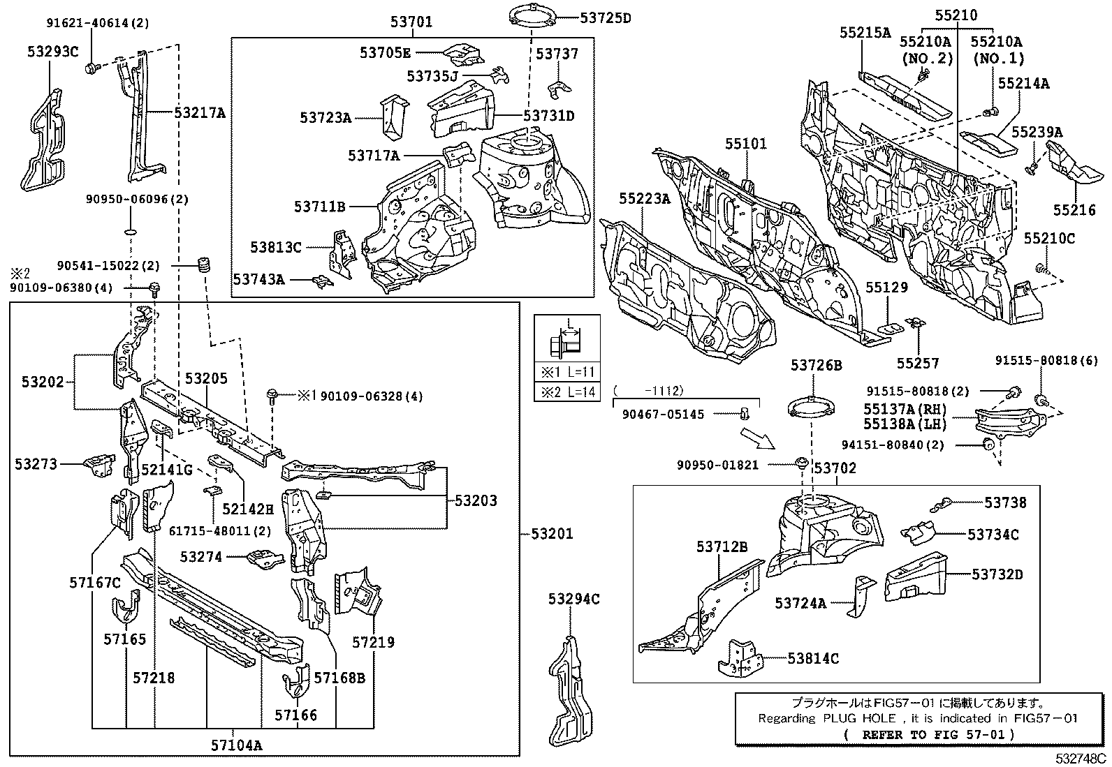 Exploded illustration 532748C