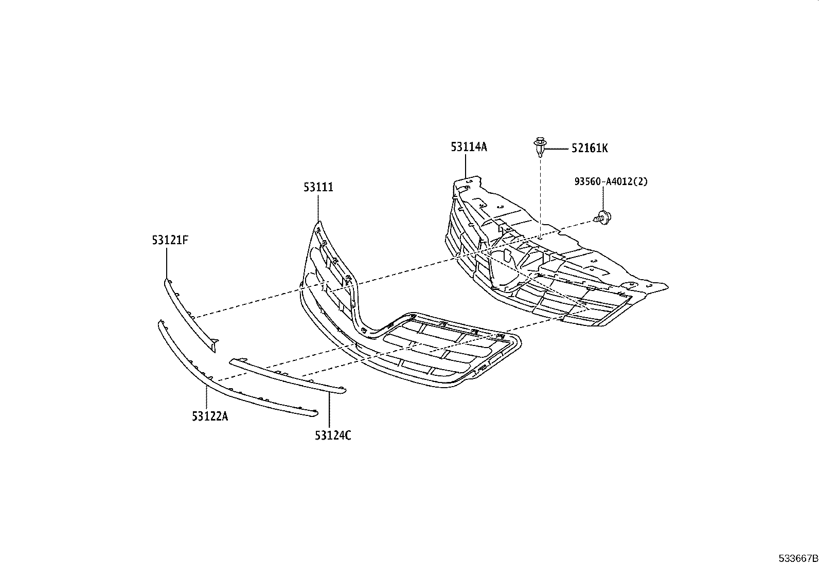Exploded illustration 533667B