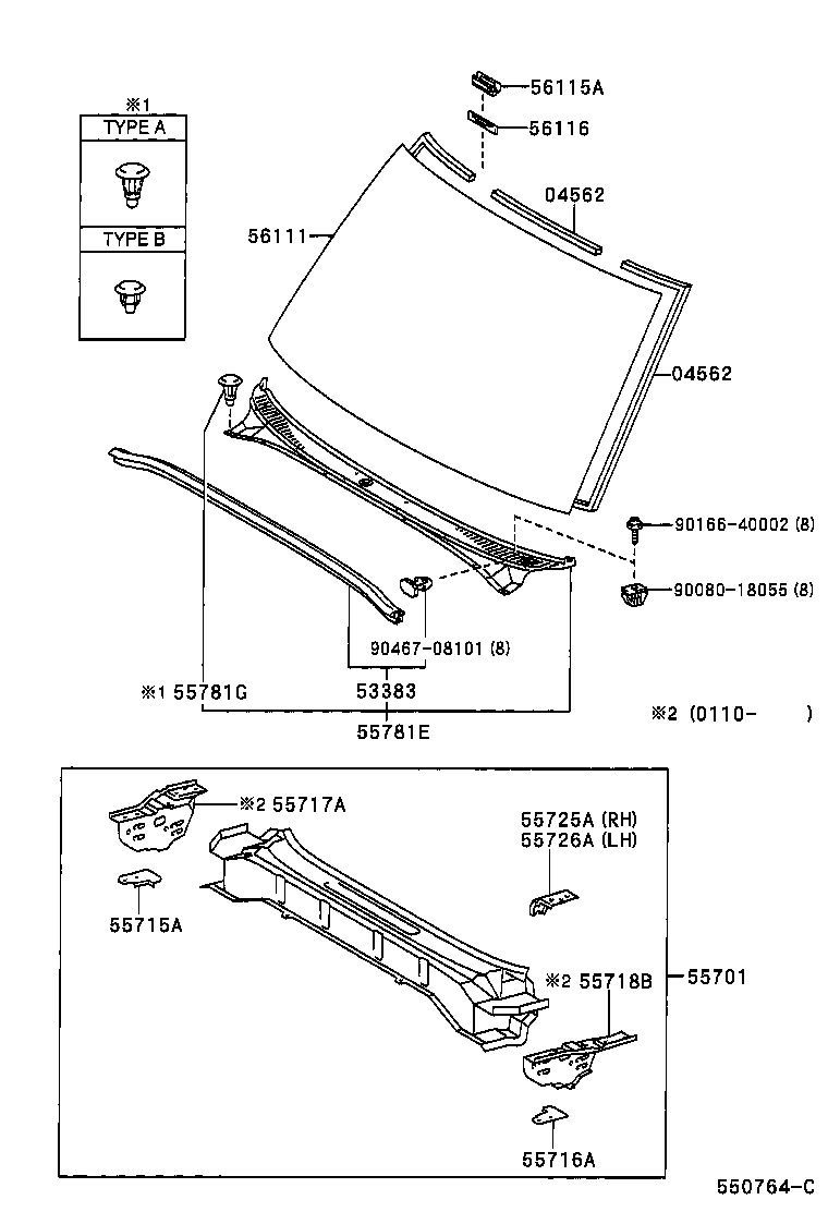 Exploded illustration 550764C