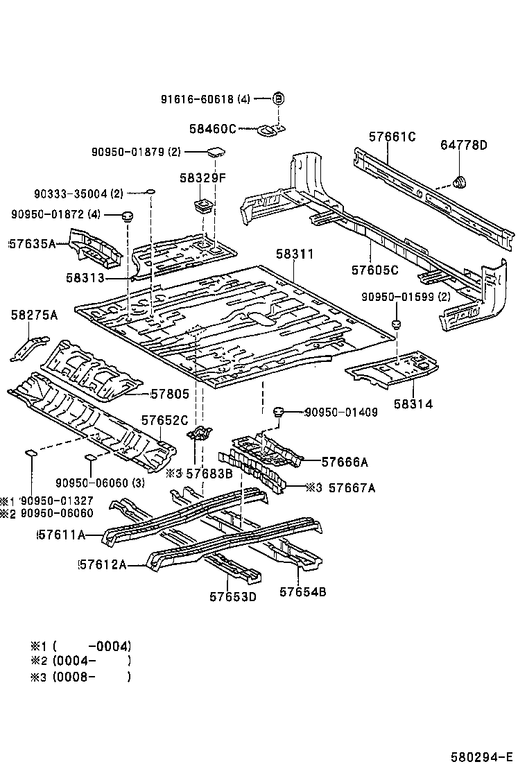 Exploded illustration 580294E