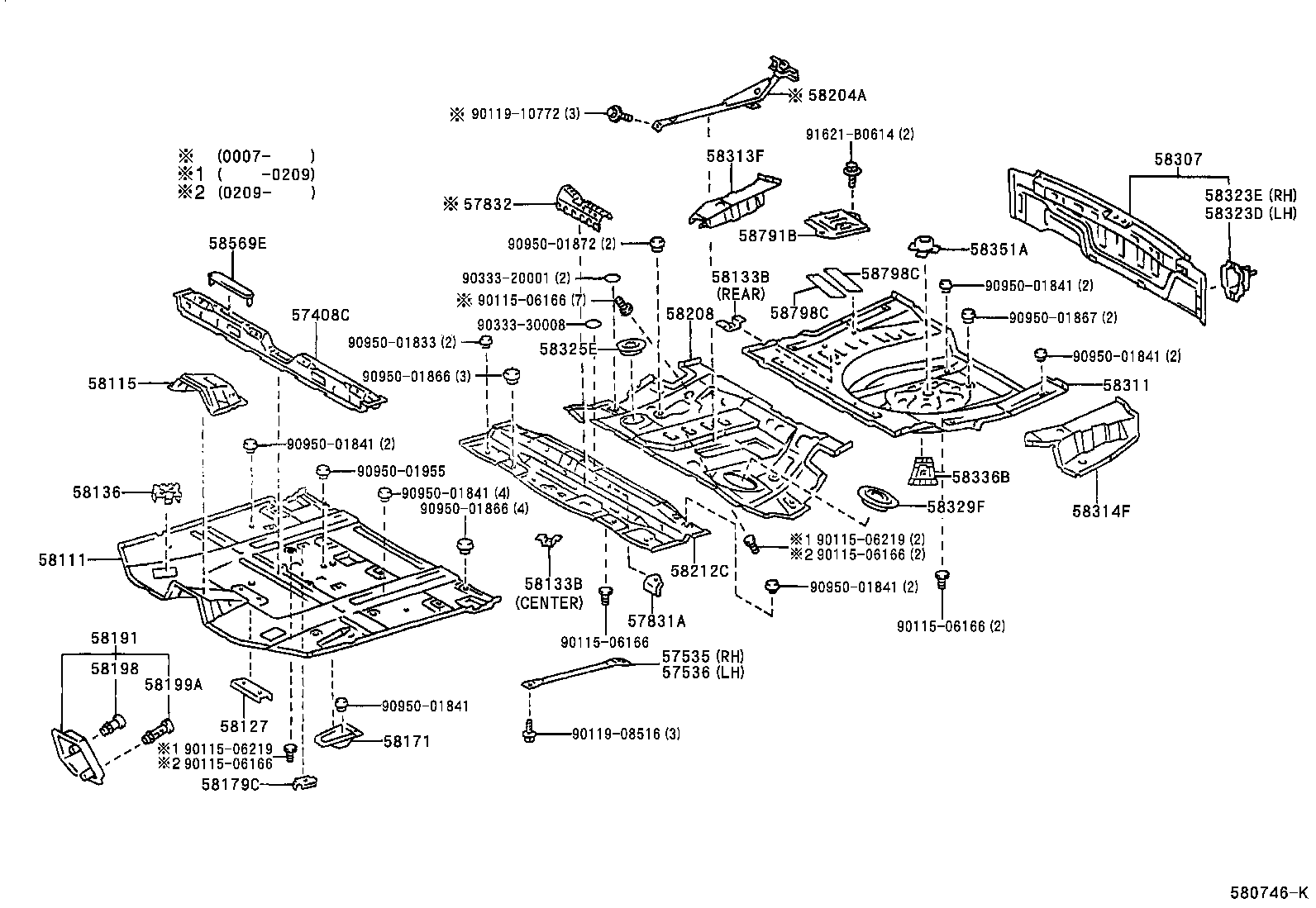 Exploded illustration 580746K