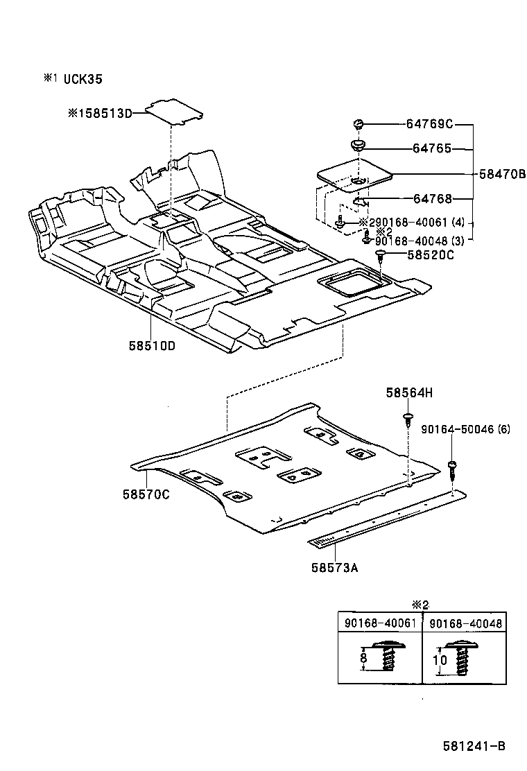 Exploded illustration 581241B