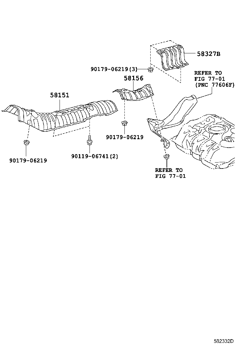 Exploded illustration 582332D