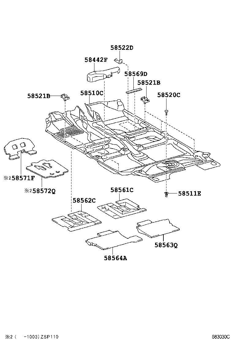 Exploded illustration 583030C