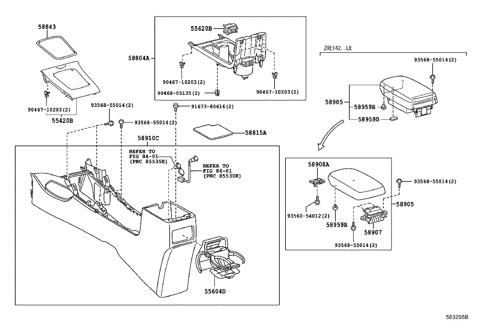 Exploded illustration 583295B