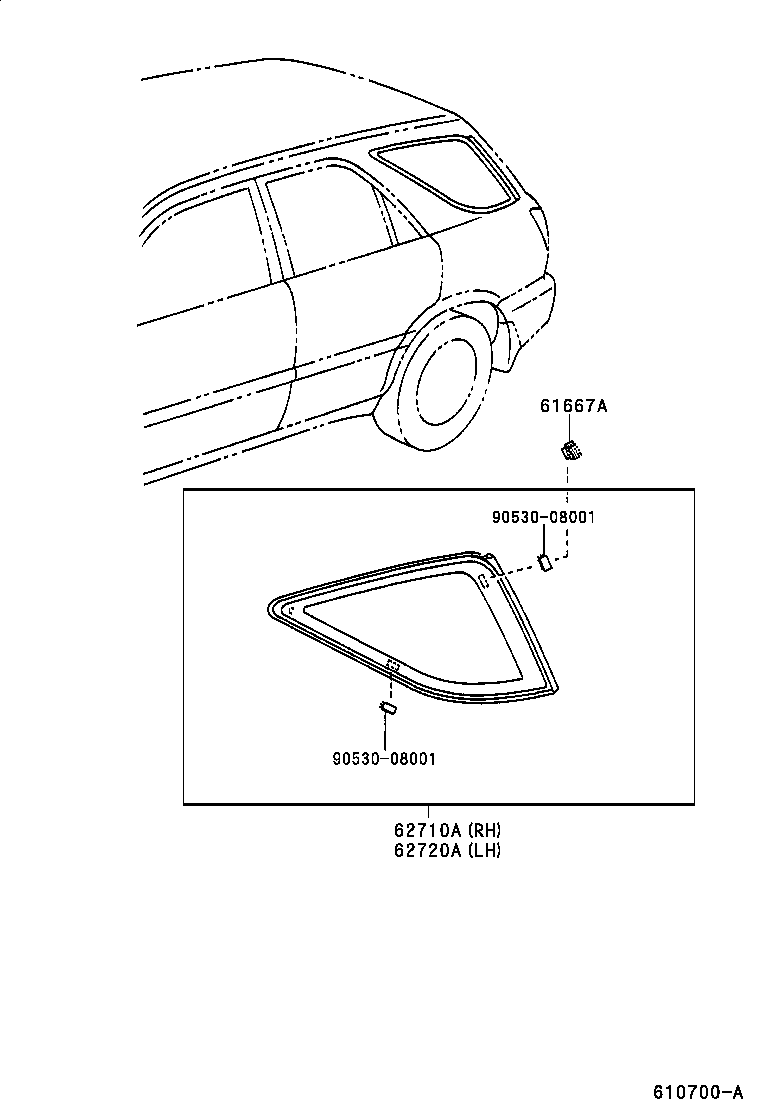 Exploded illustration 610700A