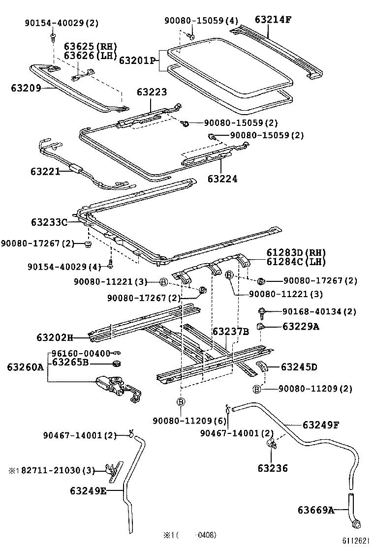 Exploded illustration 611262I