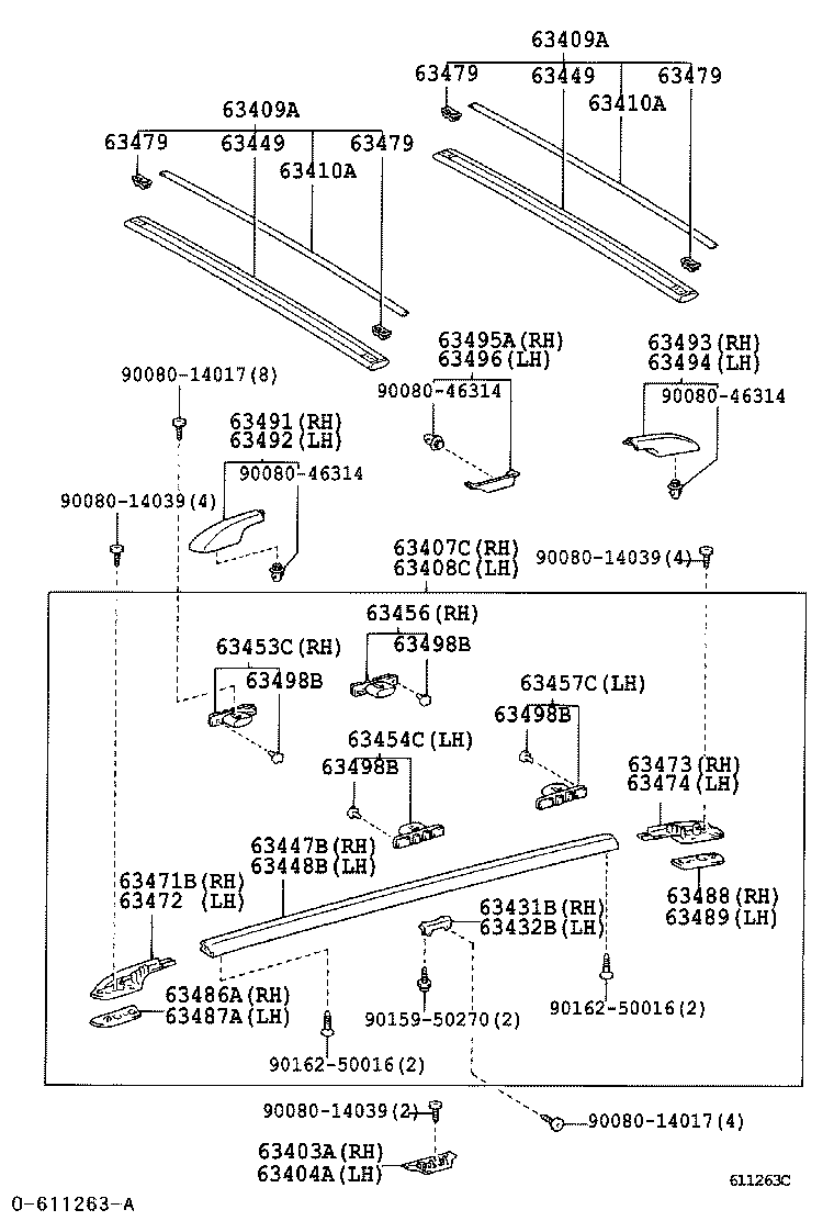 Exploded illustration 611263C