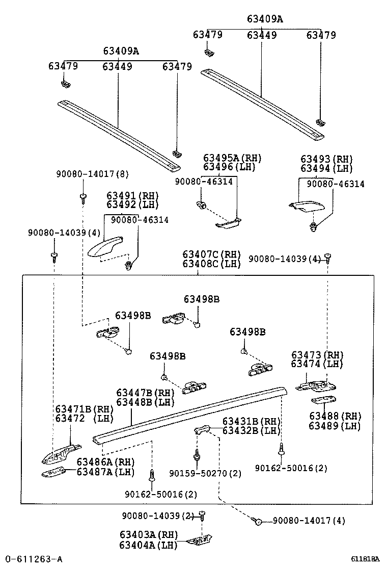 Exploded illustration 611818A