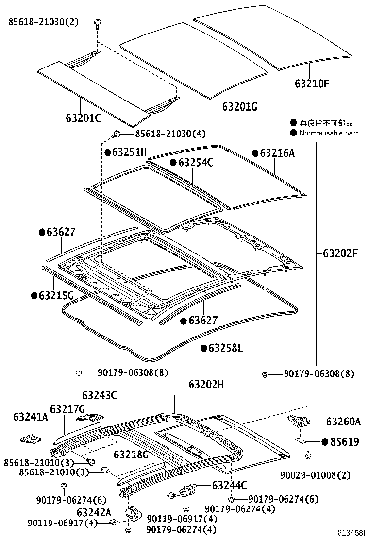 Exploded illustration 613468I