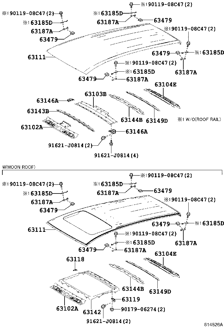 Exploded illustration 614526A