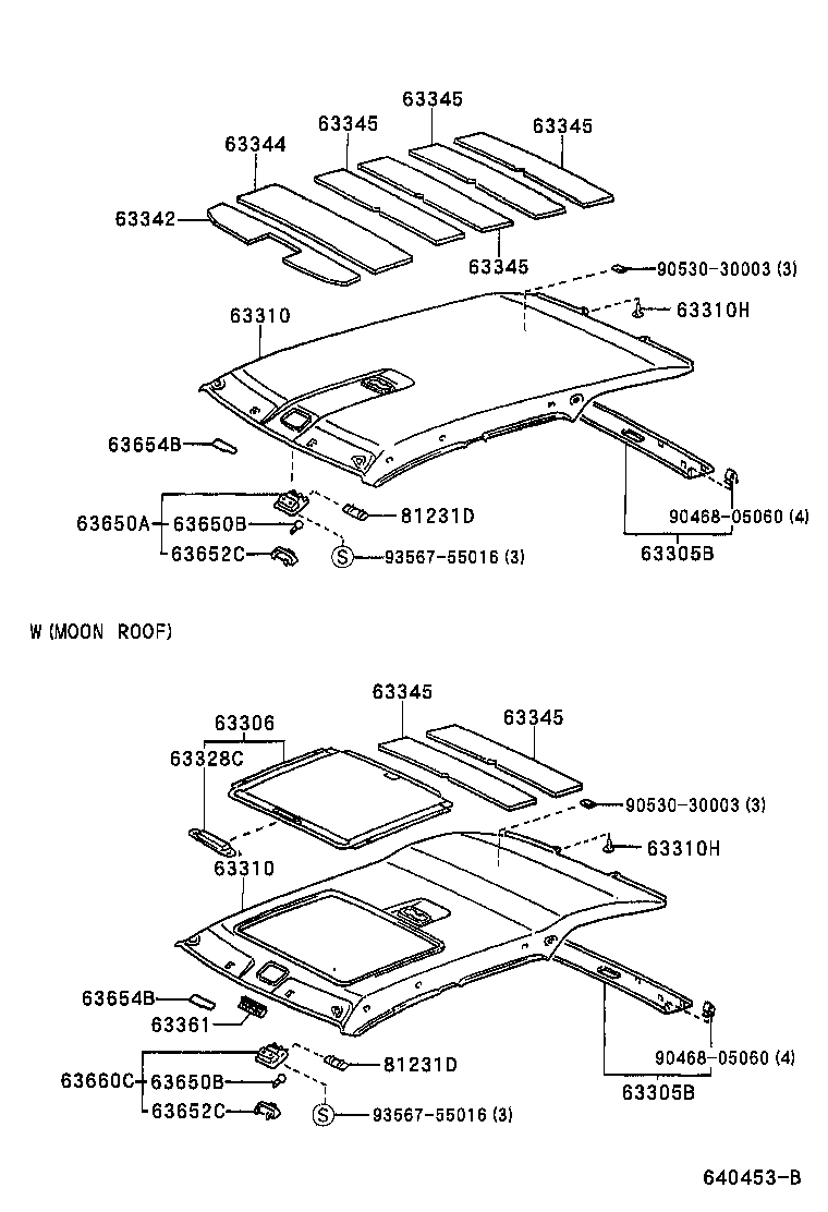 Exploded illustration 640453B
