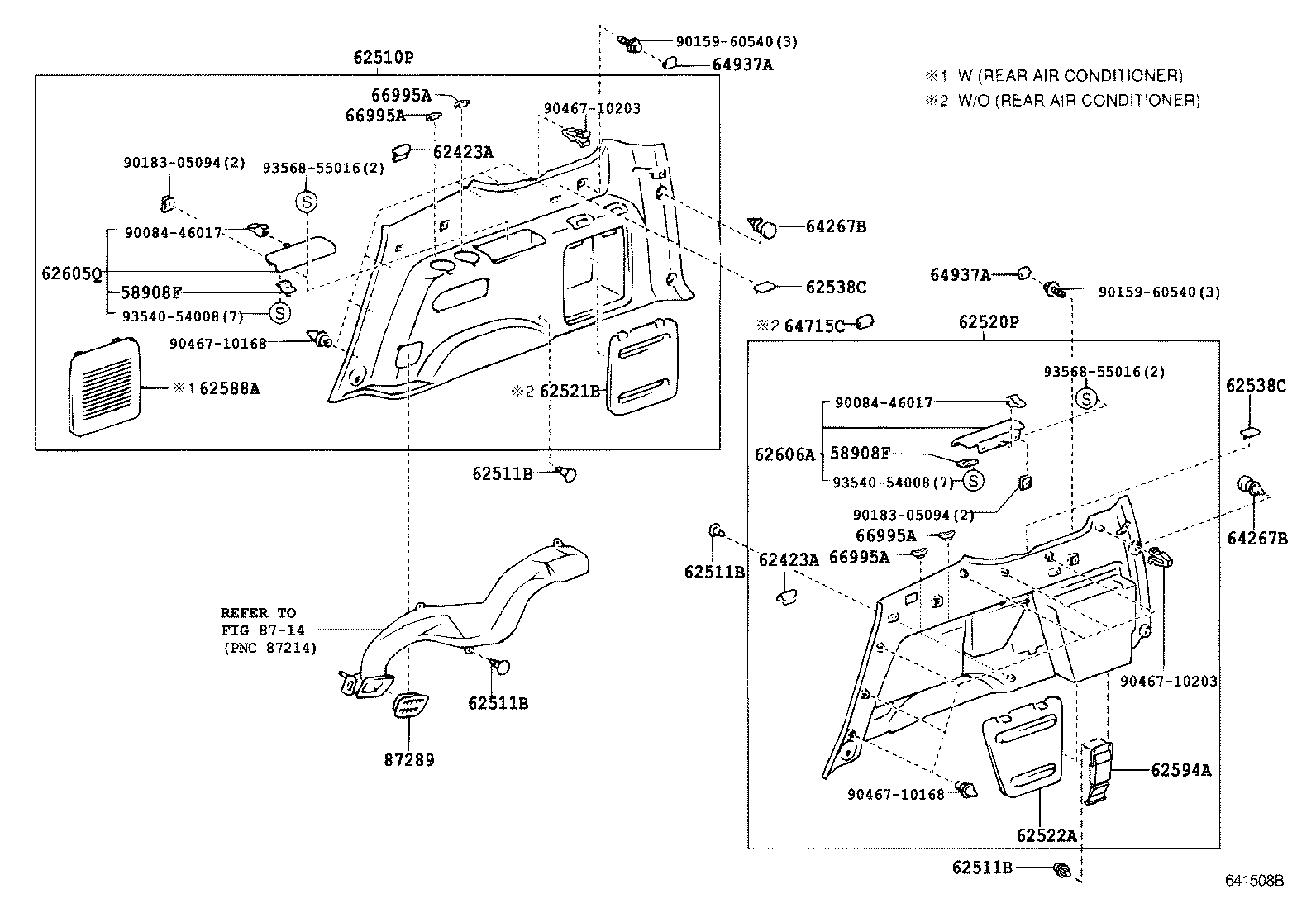 Exploded illustration 641508B