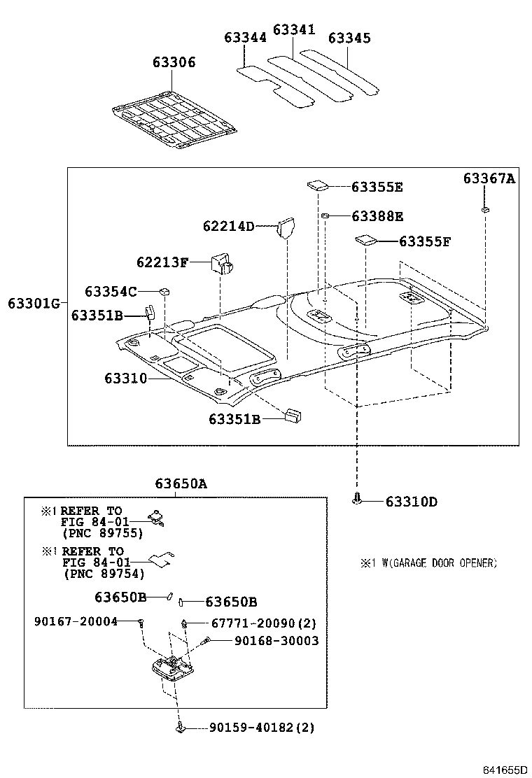 Exploded illustration 641655D