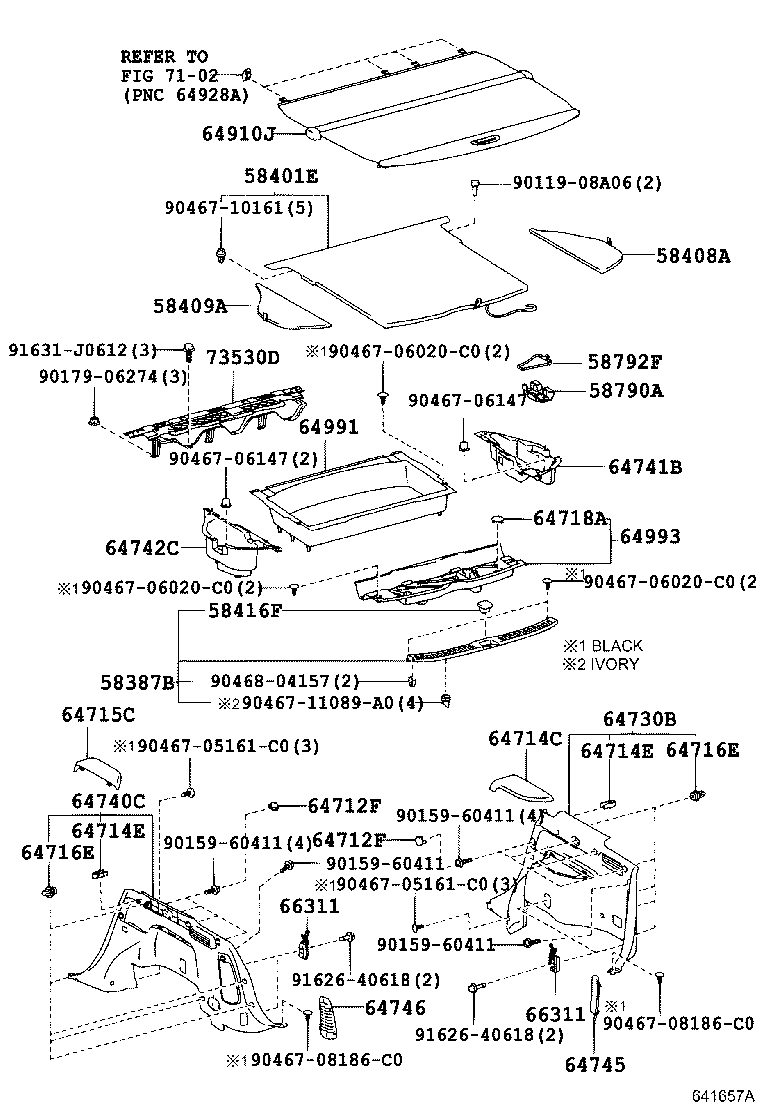 Exploded illustration 641657A