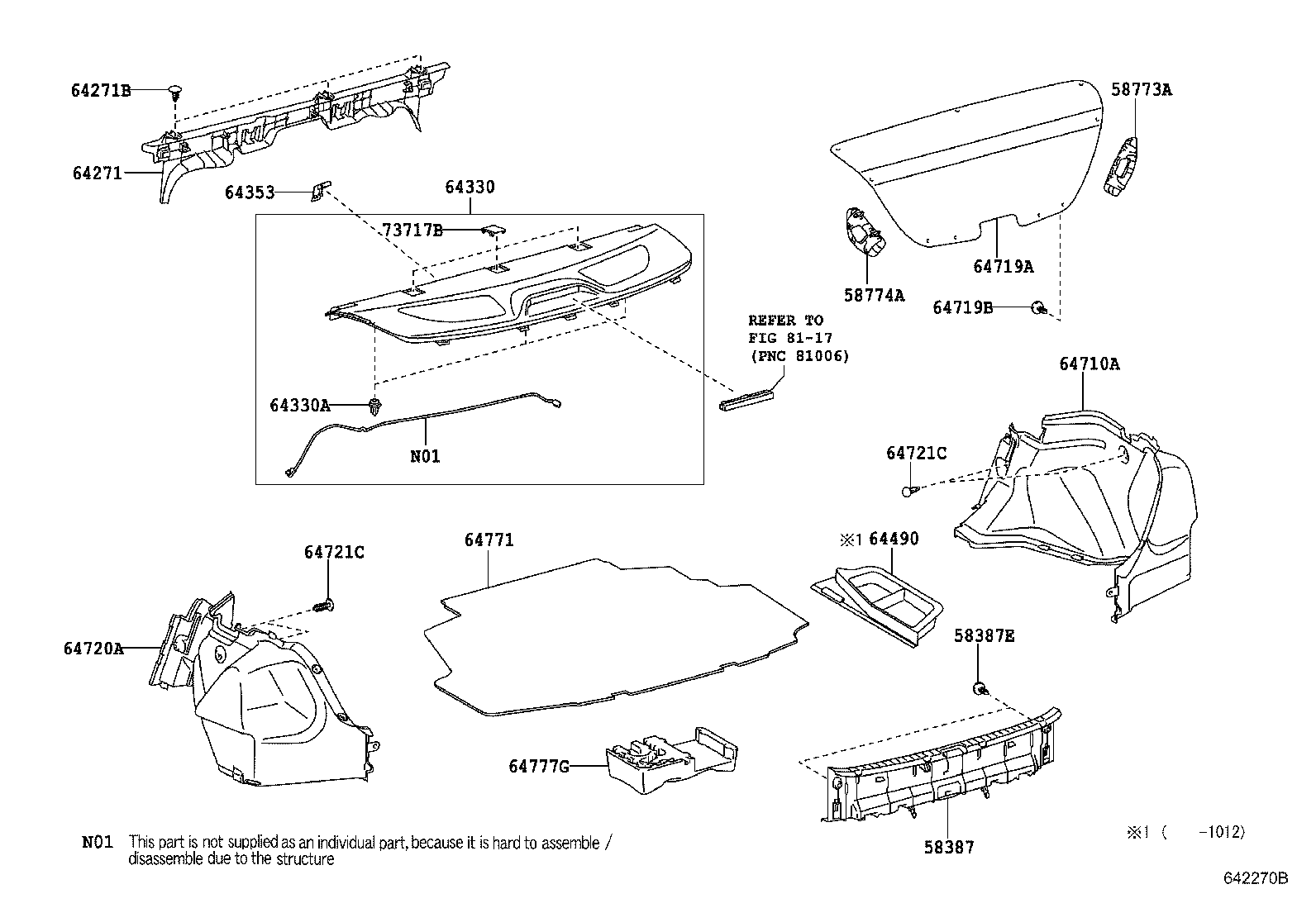 Exploded illustration 642270B