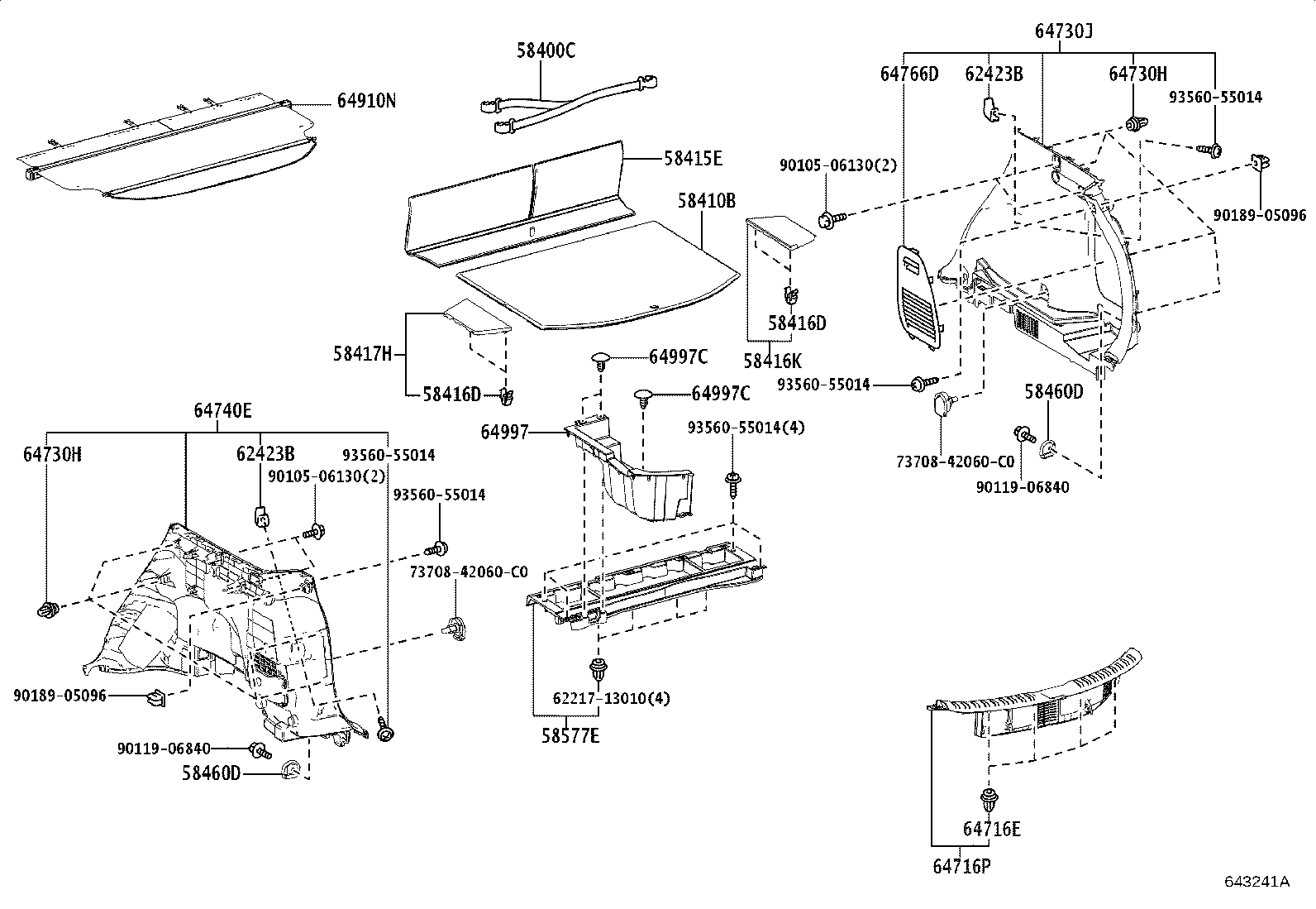 Exploded illustration 643241A