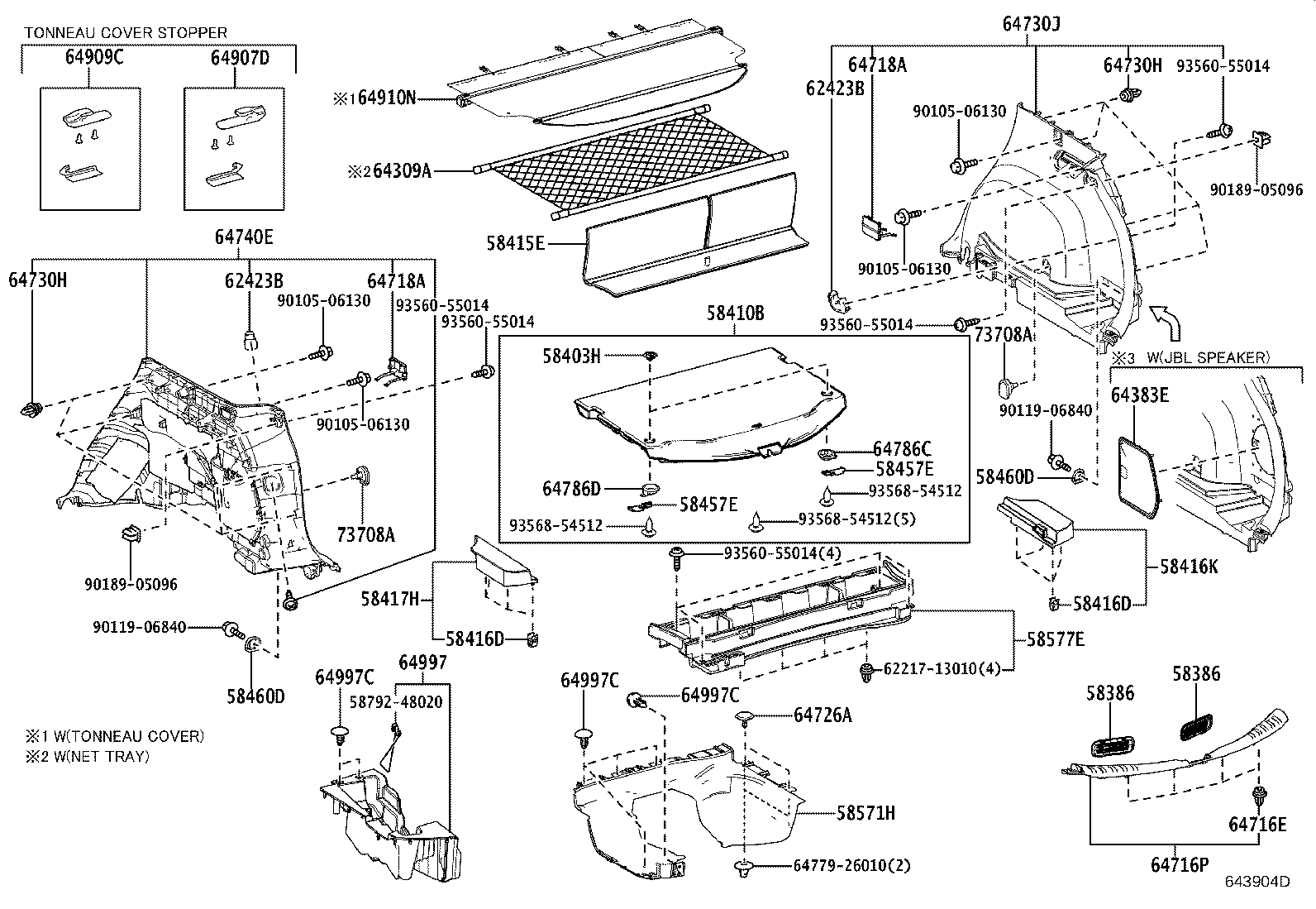 Exploded illustration 643904D