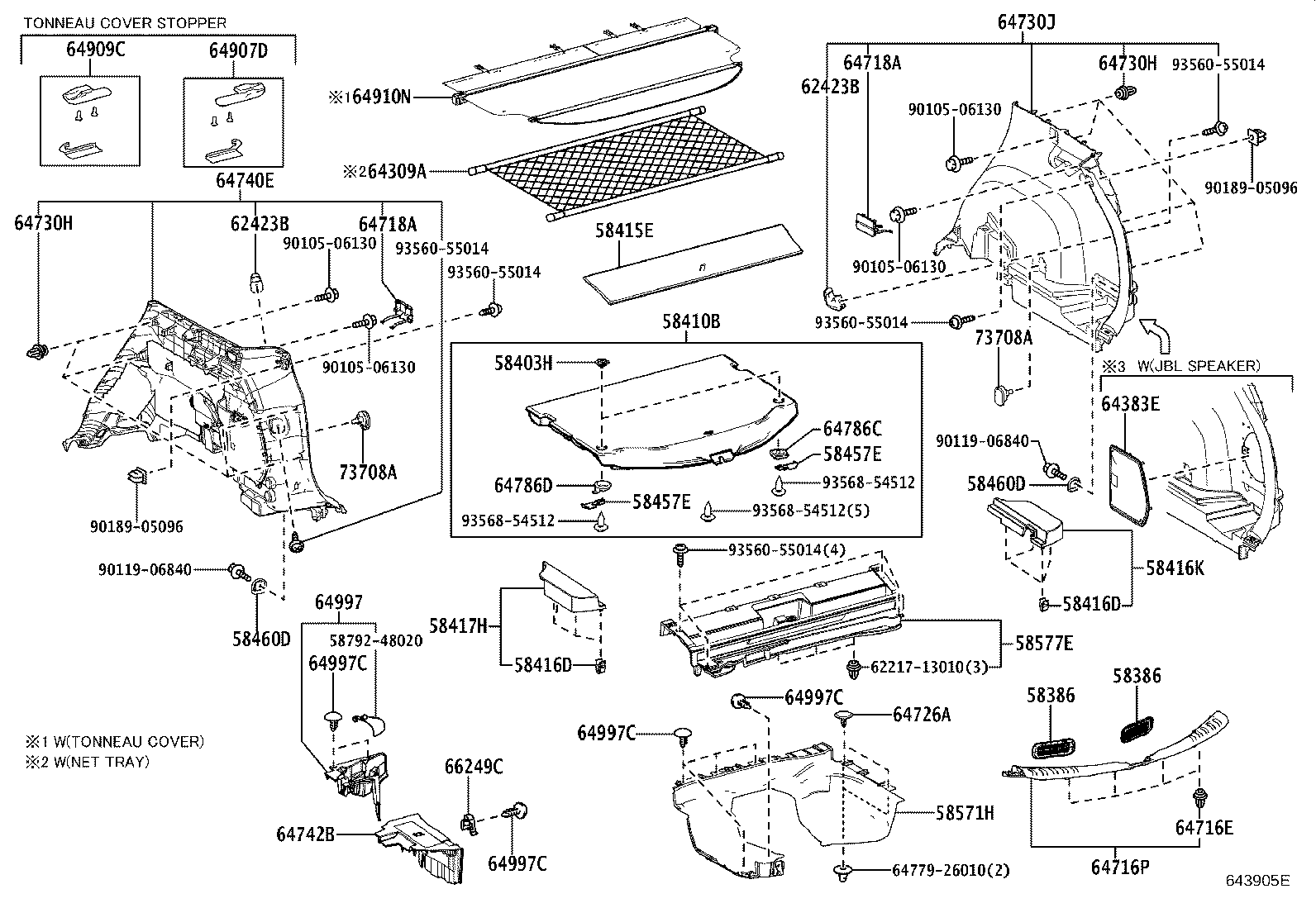 Exploded illustration 643905E