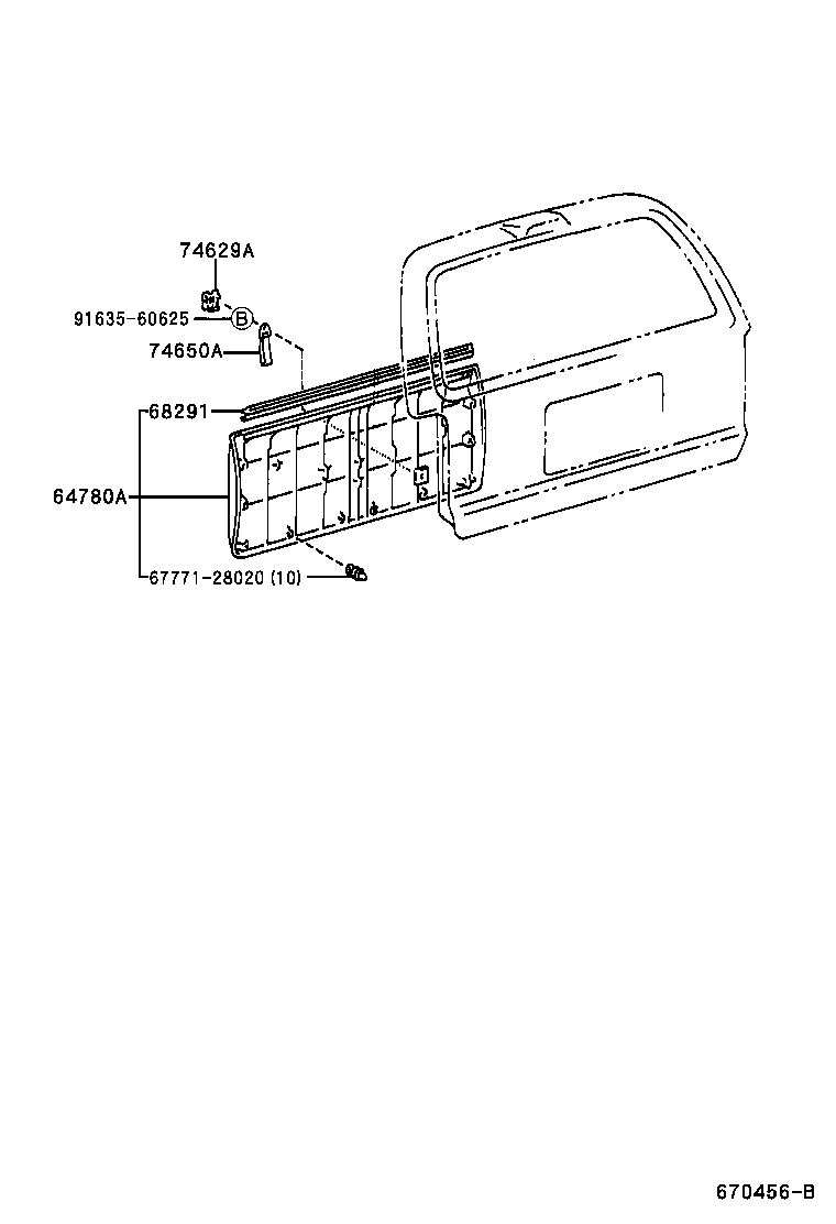 Exploded illustration 670456B