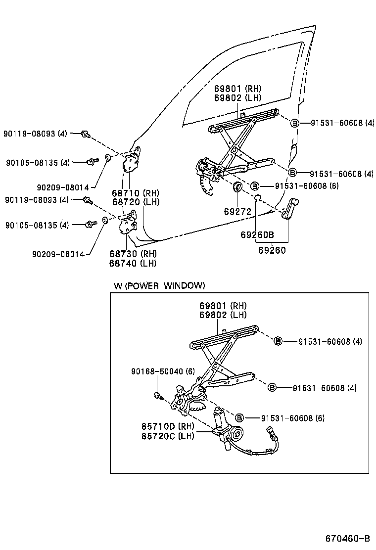 Exploded illustration 670460B