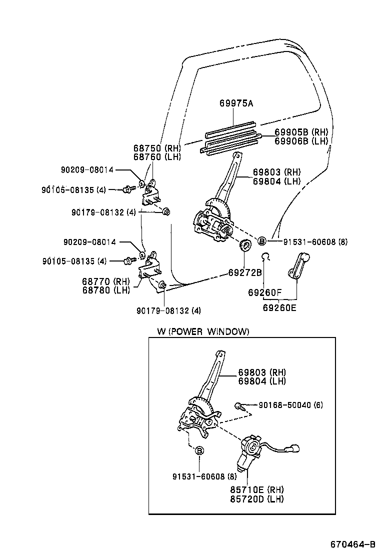 Exploded illustration 670464B