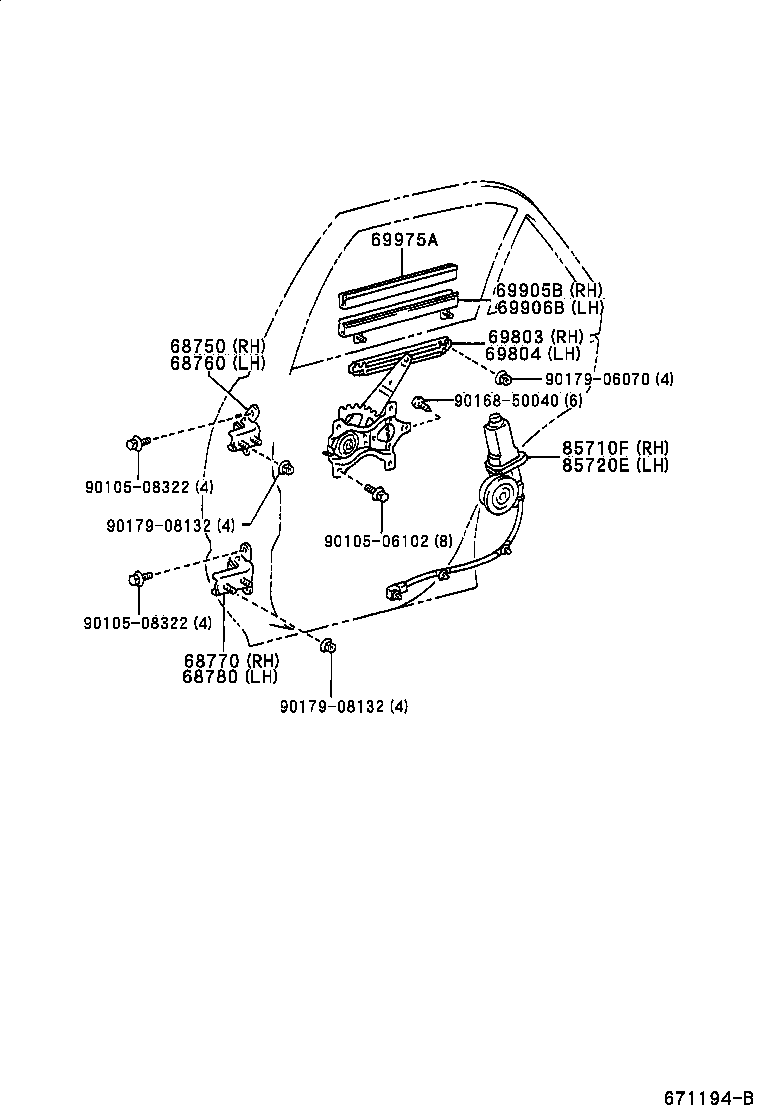 Exploded illustration 671194B