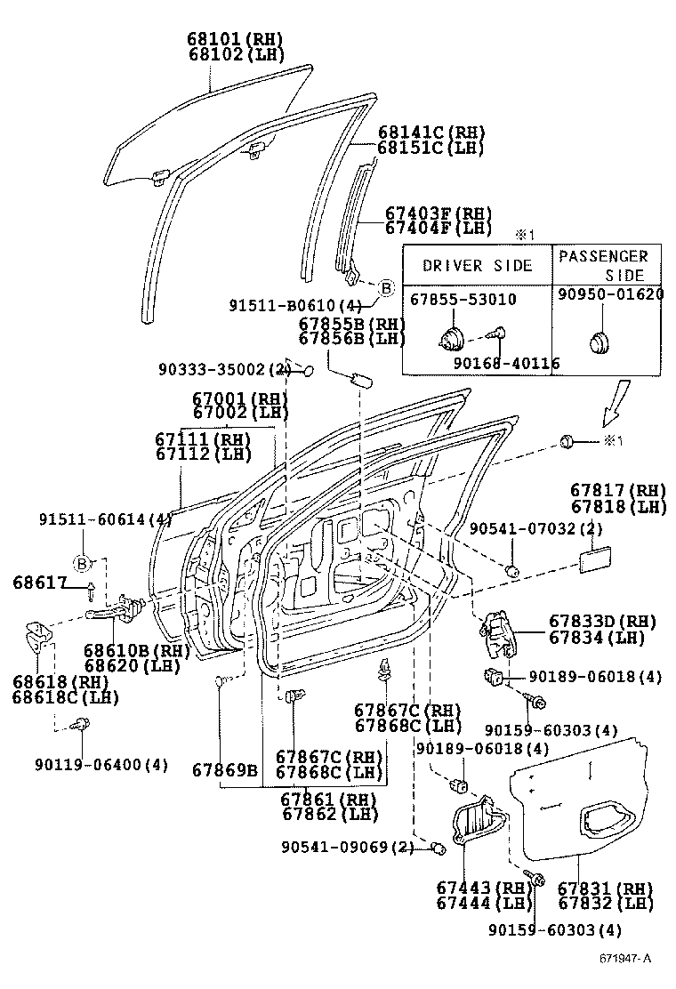 Exploded illustration 671947A