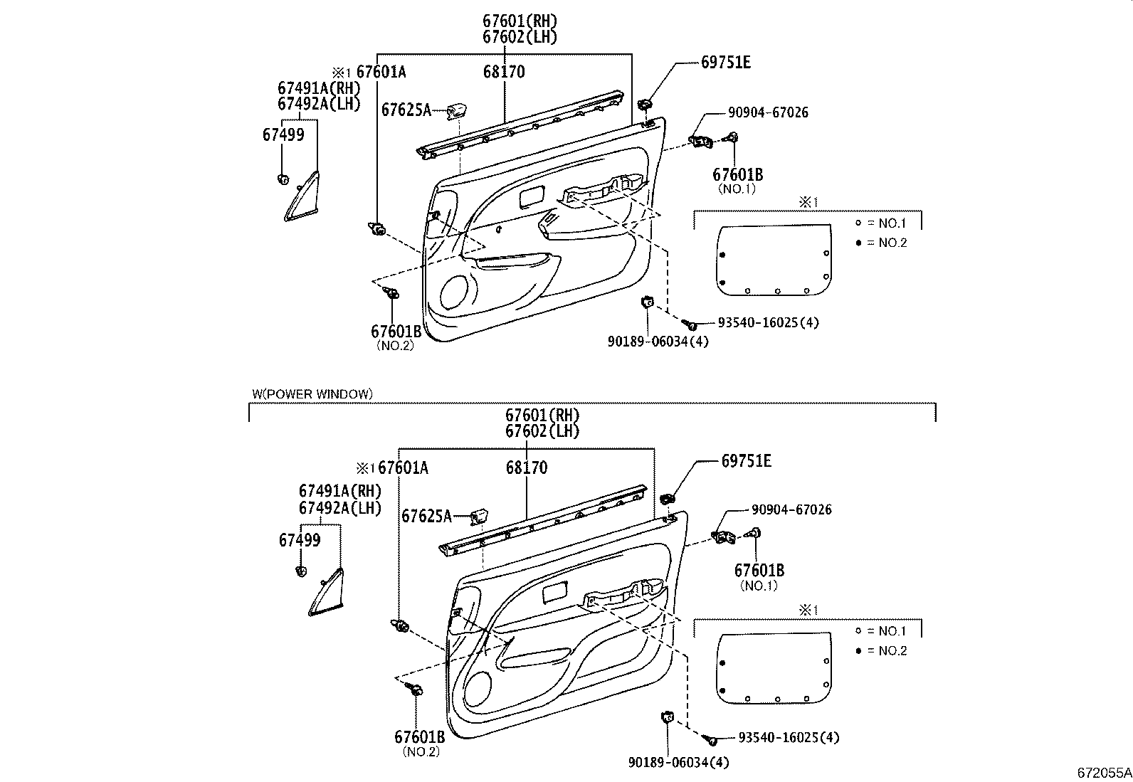 Exploded illustration 672055A