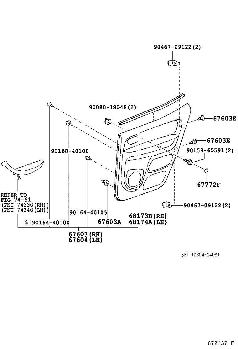 Exploded illustration 672137F
