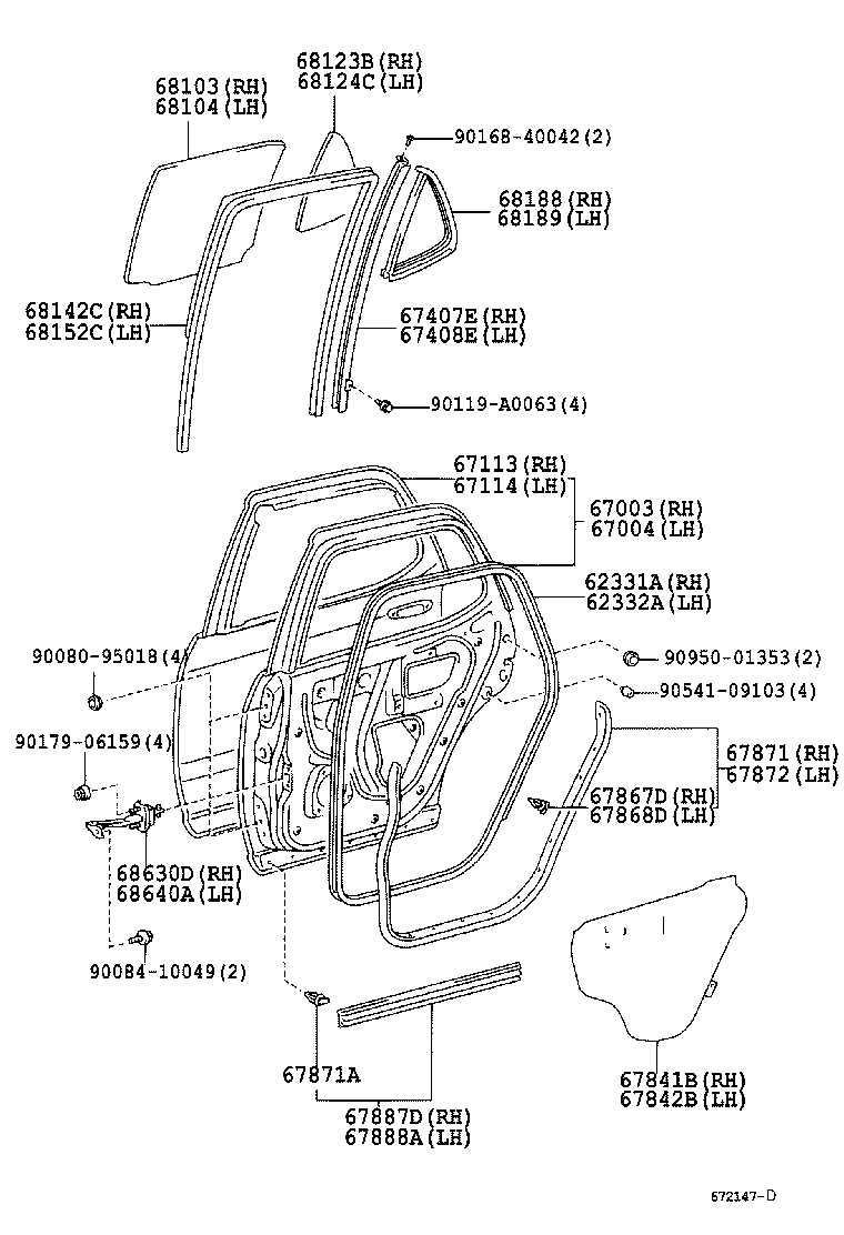 Exploded illustration 672147D