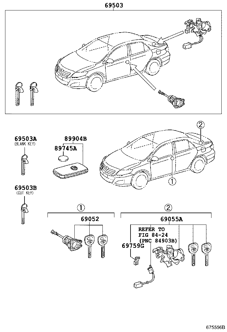 Exploded illustration 675556B