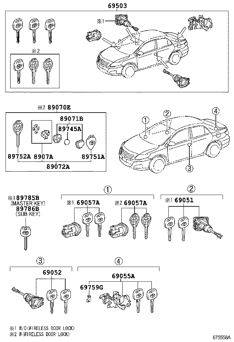 Exploded illustration 675558A