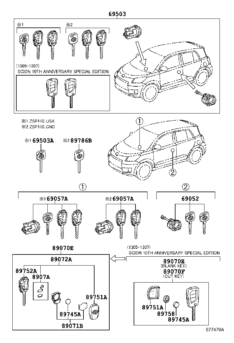 Exploded illustration 677479A