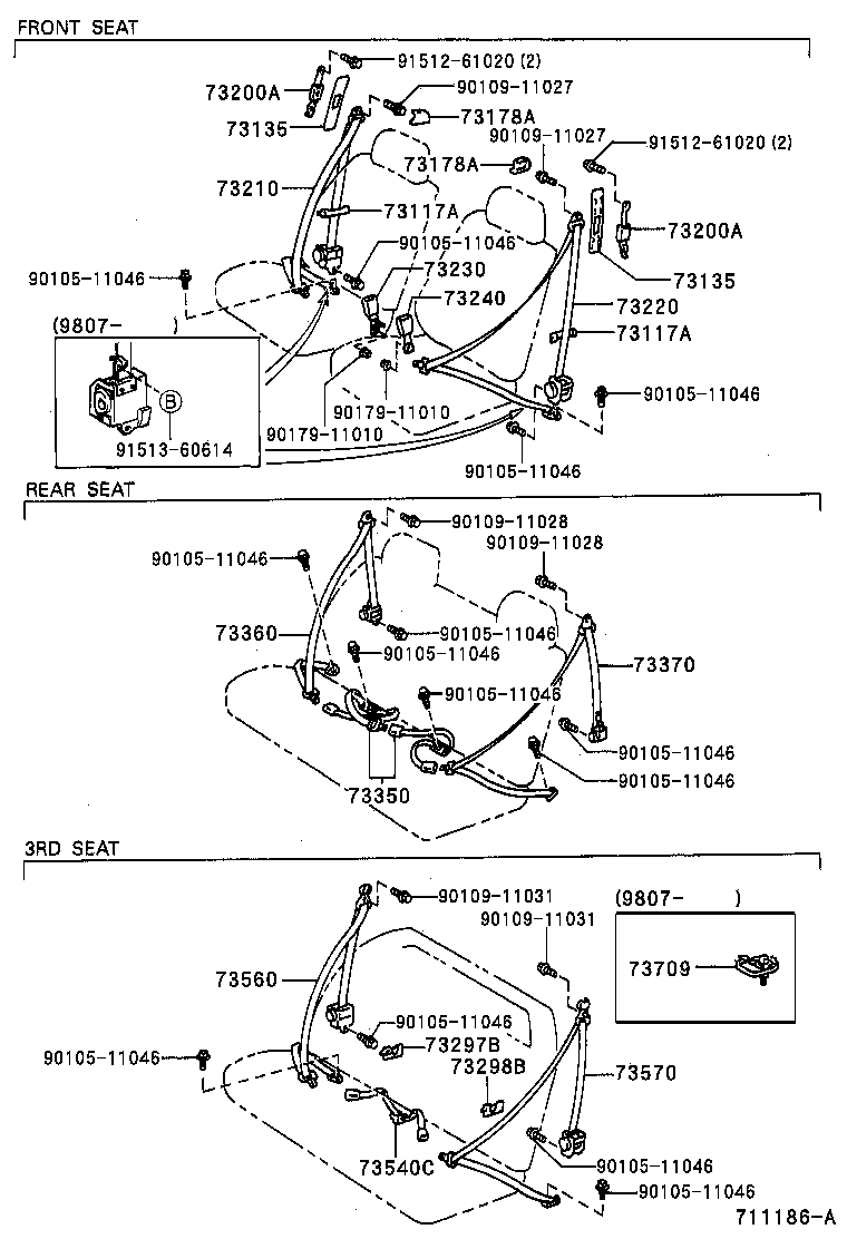 Exploded illustration 711186A