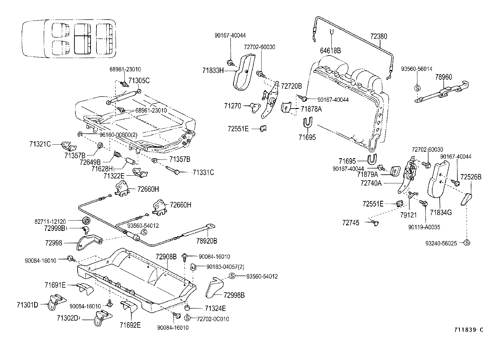 Exploded illustration 711839C