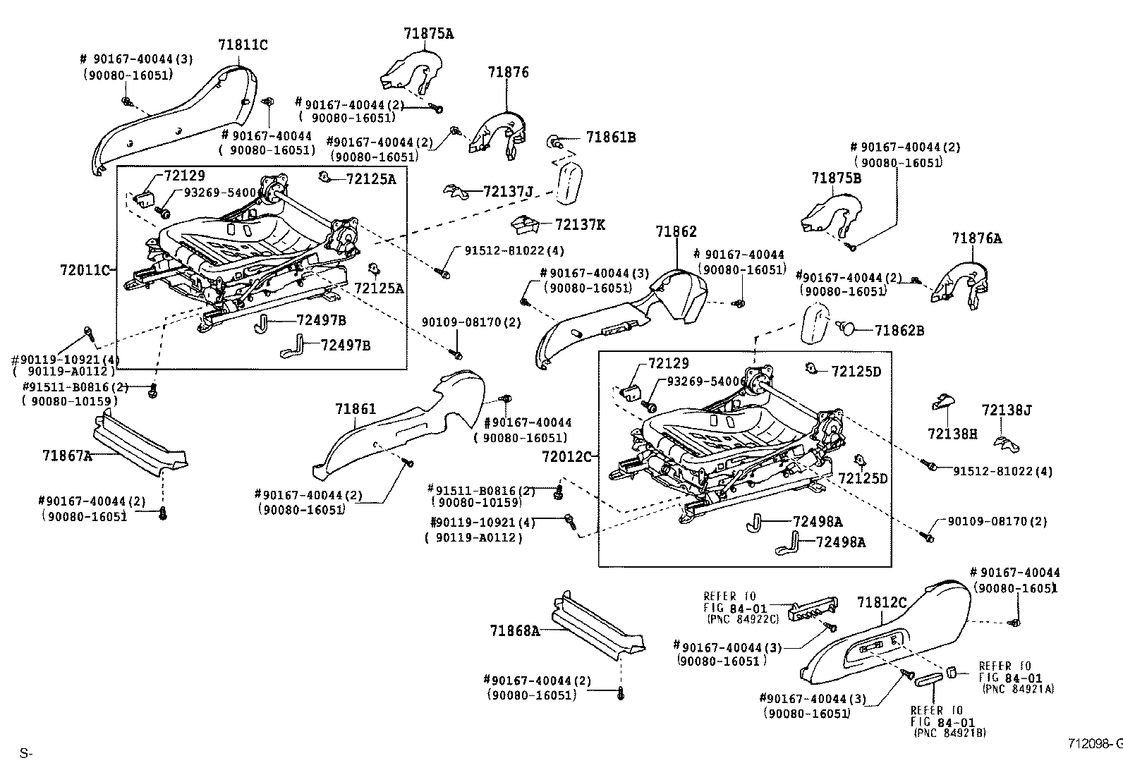 Exploded illustration 712098G