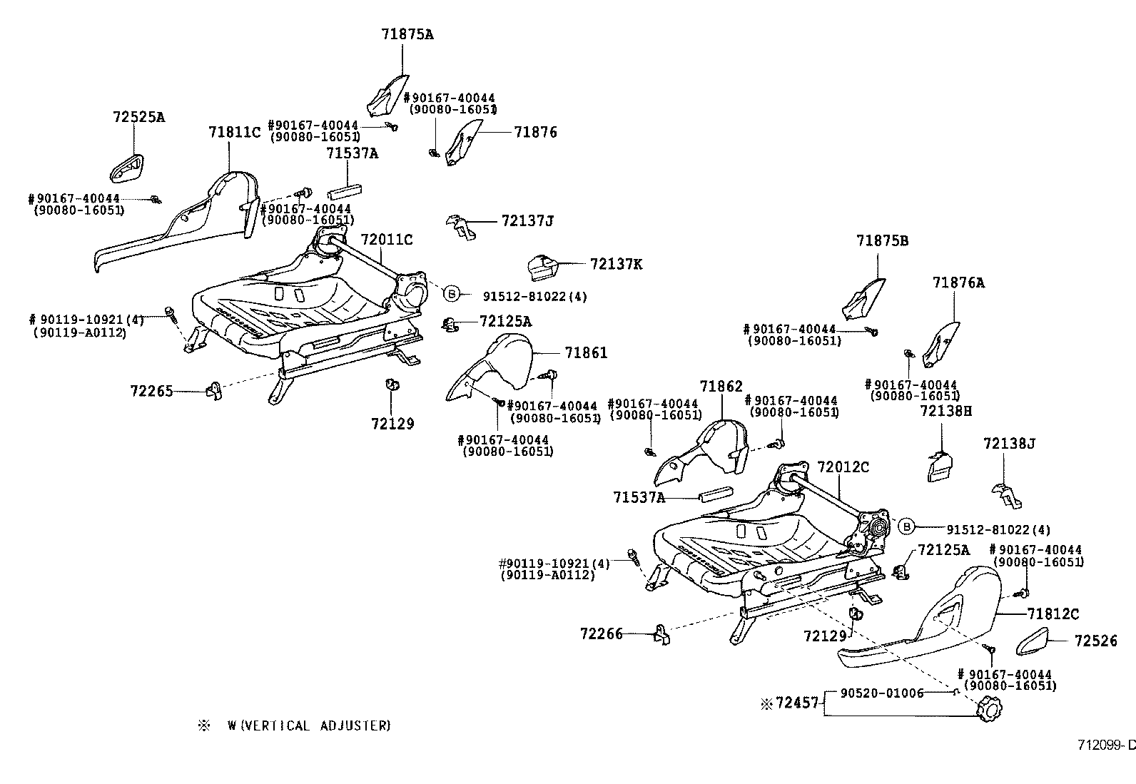 Exploded illustration 712099D
