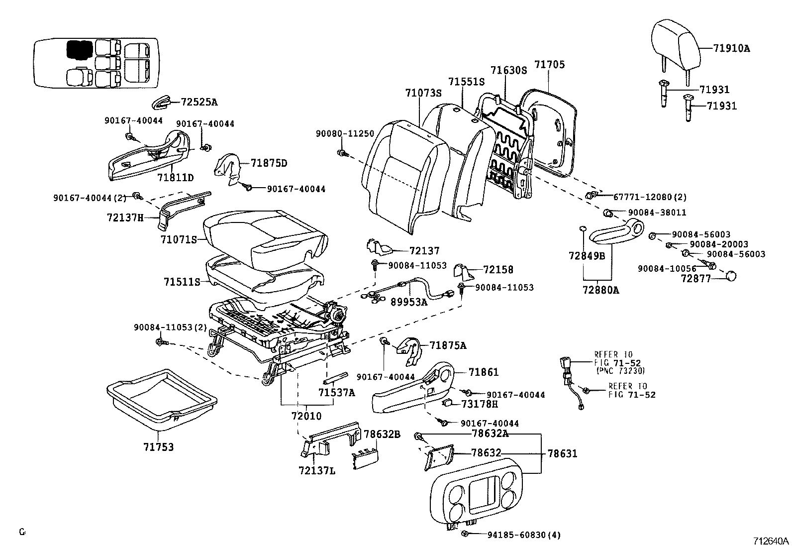 Exploded illustration 712640A