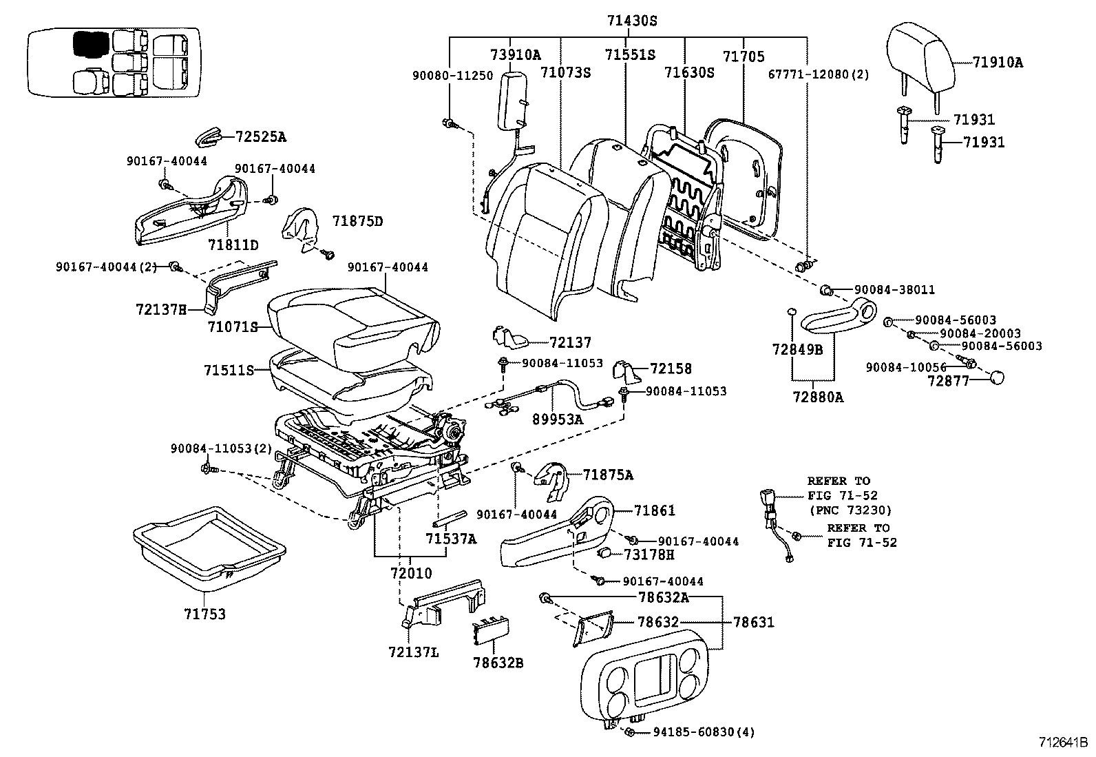 Exploded illustration 712641B