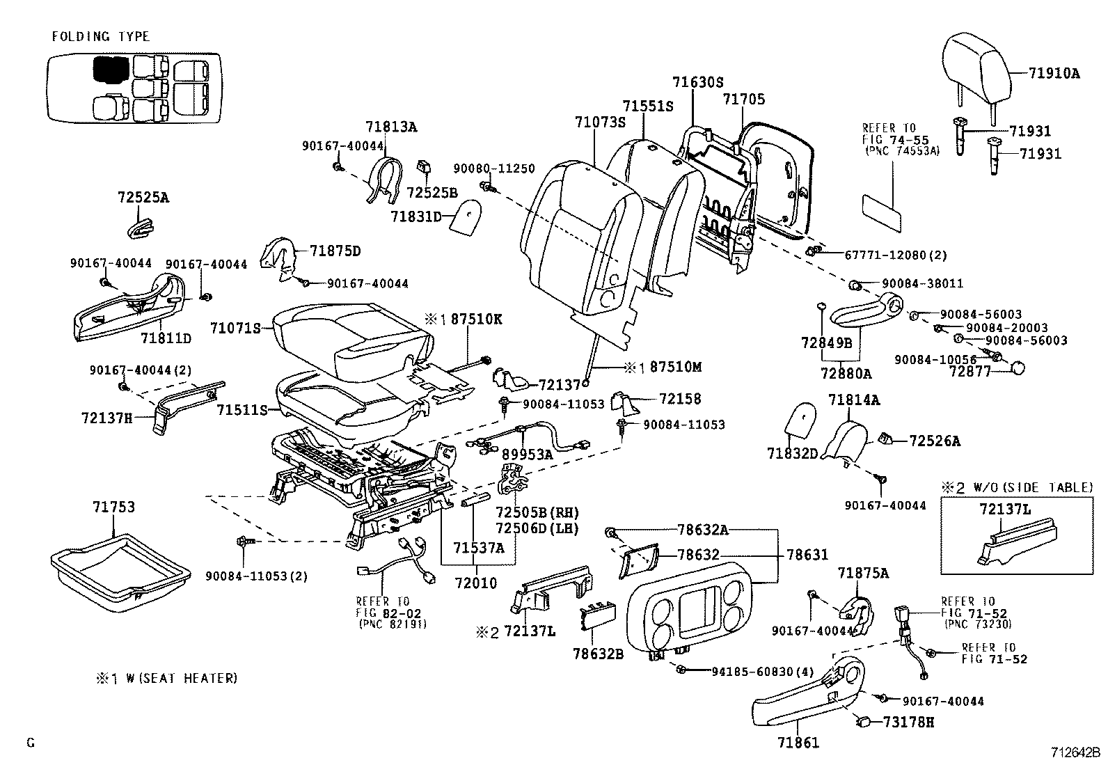 Exploded illustration 712642B