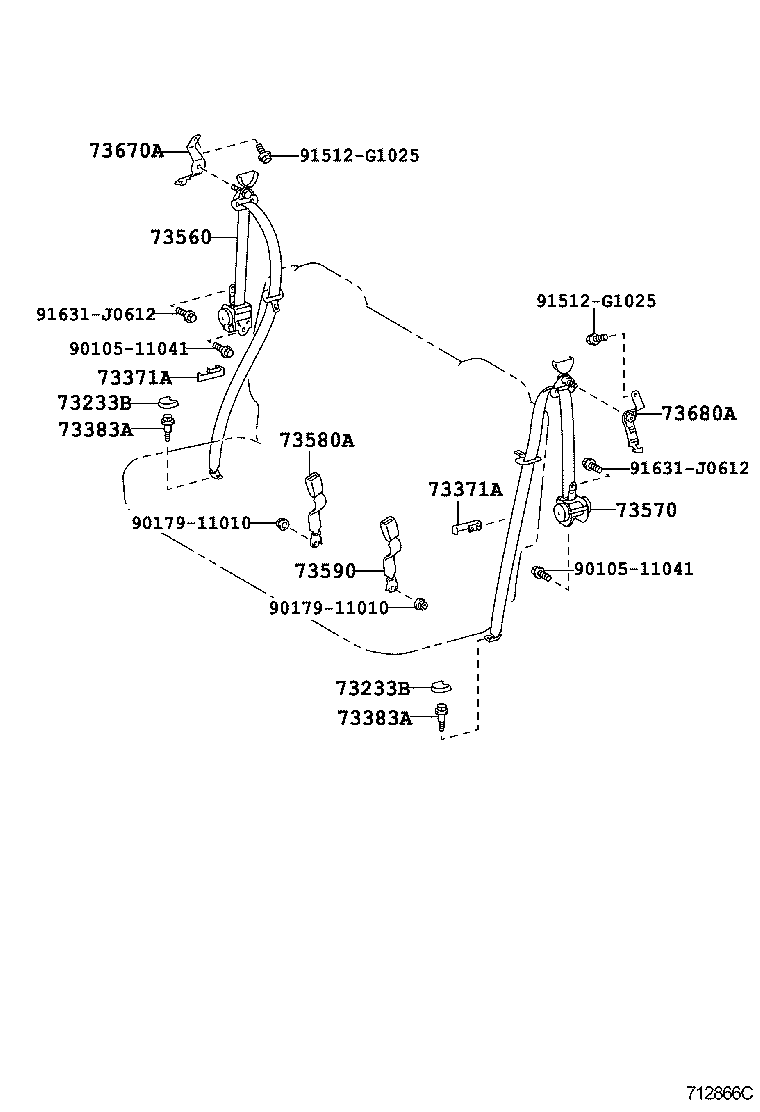 Exploded illustration 712866C