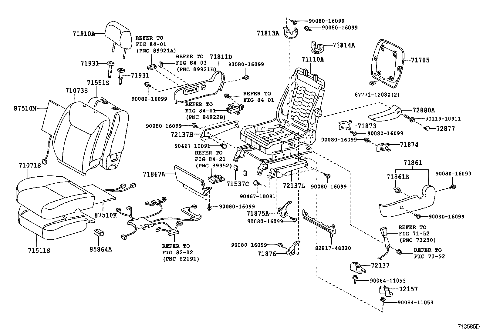 Exploded illustration 713585D