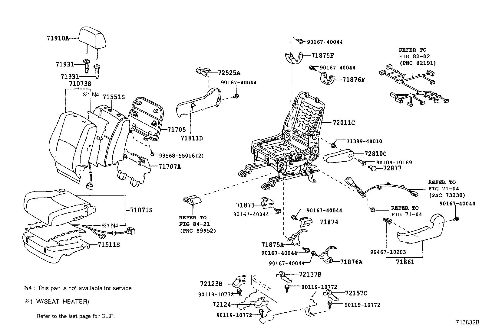 Exploded illustration 713832B